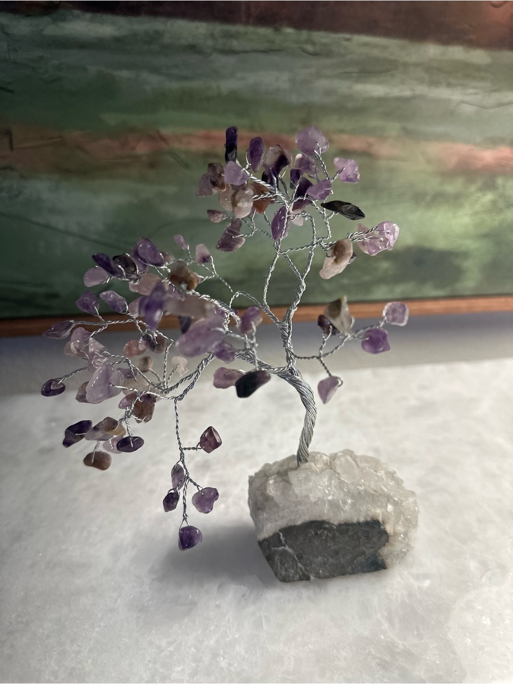 Amethyst and Quartz Tree